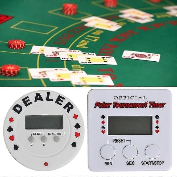Casino Pokerturneringstimer Plast Pokerchips Spilltilbehør Enkel å bruke