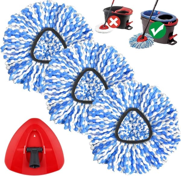 Sopii H2PrO-moppipäihin pyörivällä moppialustalla, 3 kpl, 1 kpl