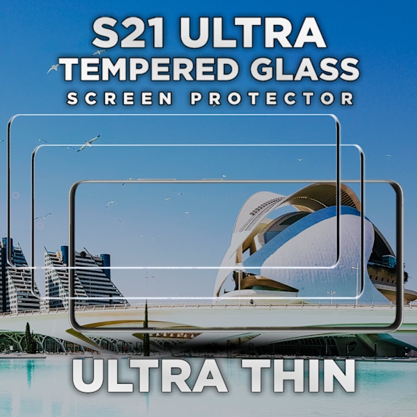 2-Pack Samsung Galaxy S21 Ultra - Härdat Glas 9H-Super Kvalitet