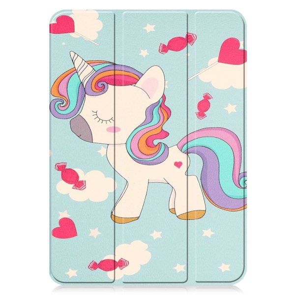 Apple iPad 10.9 2022 Slim fit tri-fold fodral - Unicorn multifärg