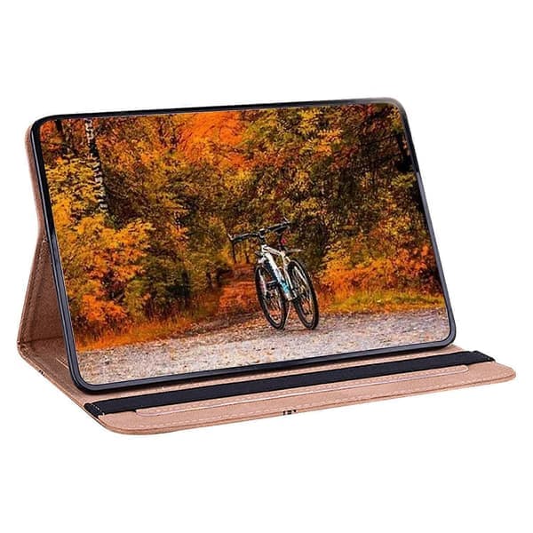 Fodral för OnePlus Pad 2/Pad Pro, mönstrat läderfodral för surfplatta med kortplats - Persikoblom