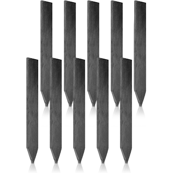 Skiffer växtetikett - Växtmarkör 20 x 3 cm - Set med 10 trädgårdsetiketter för växter grönsaker blommor - Skylt med krita