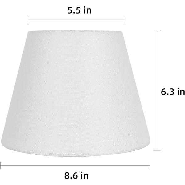 Lamp skärm tunna tyg liten lampskärm för bordslampa och golvlampa naturliga linne handgjorda