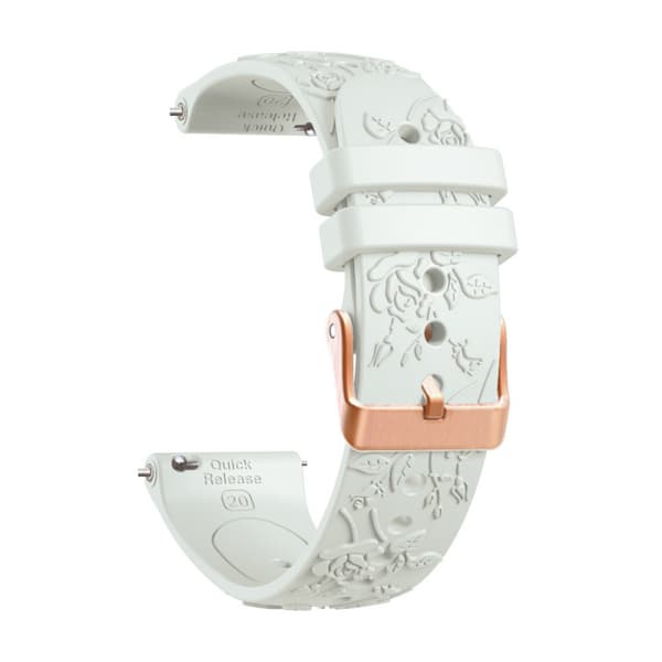 Klokkerem til Garmin Vivoactive 5 / Vivoactive 6/3/3, 20 mm myk silikon lys grå