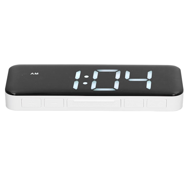 Väckarklocka Trådlös Laddare Vit USB Utmatningsgränssnitt Snabbladdning LED-display Justerbar Volym Elektronisk Utrustning