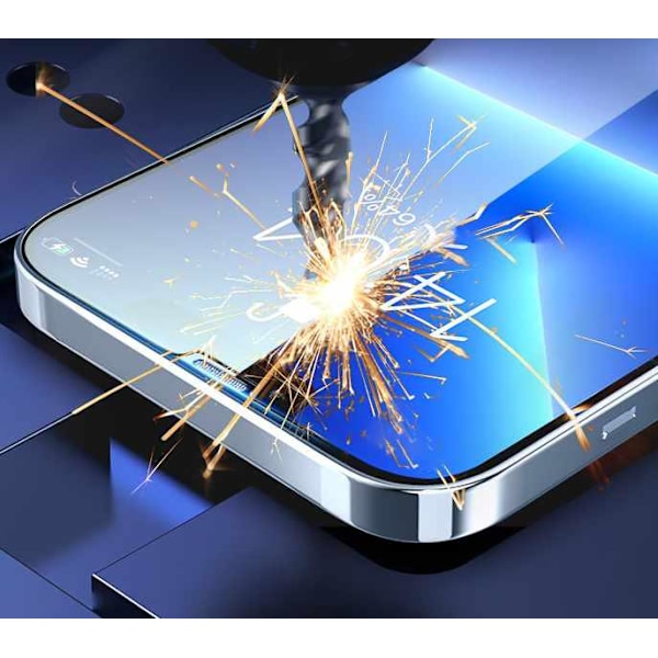 iPhone 13 / iPhone 13 Pro / iPhone 14 - Heltäckande Härdat Skyddsglas