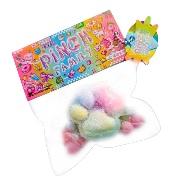 Taba Katt Tass Squishy Leksaker, Kawaii Stressavlastande Klämleksak för Djurälskare (FMY) Colorful Colorful