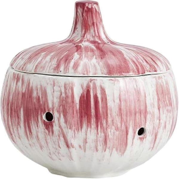 Garlic Storage Container Ceramic Garlic Holder House Ed Garlic Storage Jar With Lid To Keep Ginger Garlic S Er_Super Gift Red