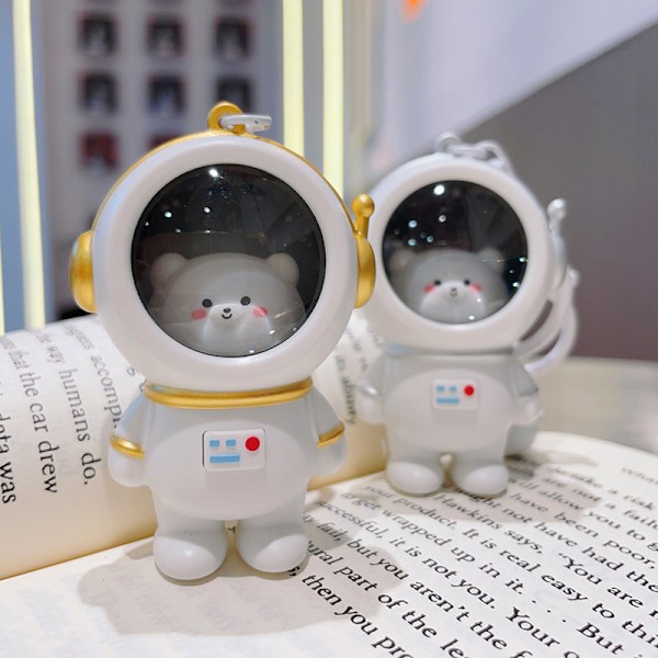 Kreativ stjärnhimmel nattljus astronaut nyckelring Par Glowi A3 A3