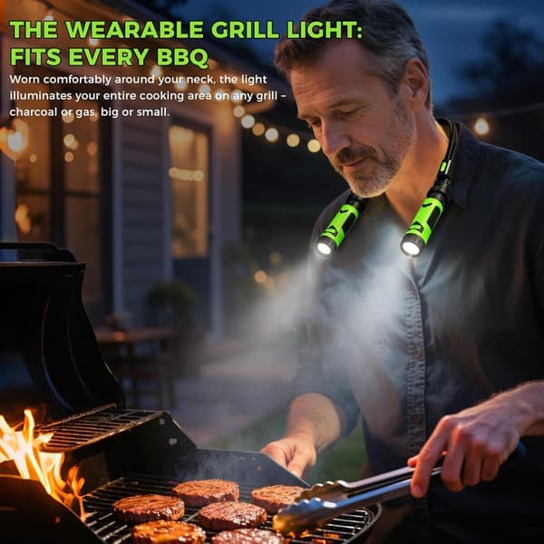 Magnetisk LED-grilllys - Stærkt lys til røg, grill