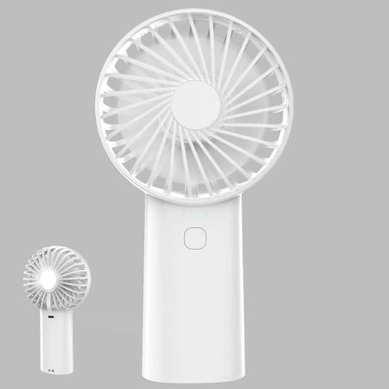 Portable Fan - XVX - 3 Speeds - 2400 mAh Battery - USB Rechargeable - Flashlight