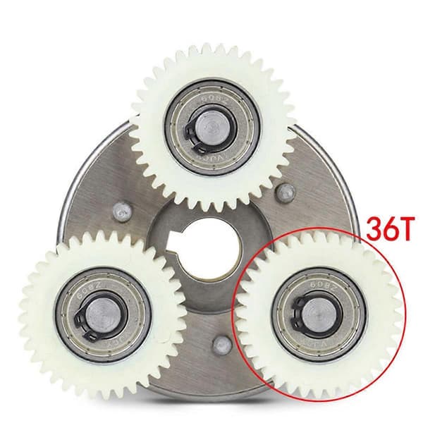 36T E-cykel Nylon Gear til 8FUN til Ebike Planetgear Navmotor 250-350W E-cykel Tilbehør