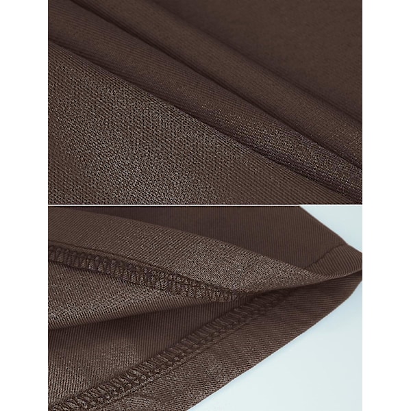 Unisex Vuxen Medeltida Kåpa Kostym Munk Huvad Kåpa Kappa Friar Präst Trollkarl Halloween Tunika Kostym 3 delar Brown Large