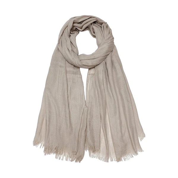 Dam Scarves Bomull Lätt Stor Lång Mull Dam Scarf Elegant Släta Scarves