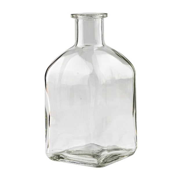 Genomskinliga glasvaser för dekorationsblommor, mittpunkt för hem inomhus dekoration, för bröllopsgåva, 13*6,2 cm