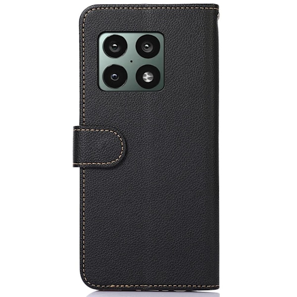 OnePlus 10 Pro 5G KHAZNEH Plånboksfodral - Svart/Röd Svart