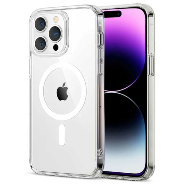 iPhone 14 Pro Max Magnetic Phone Case Magsafe Compatible Transparent transparent