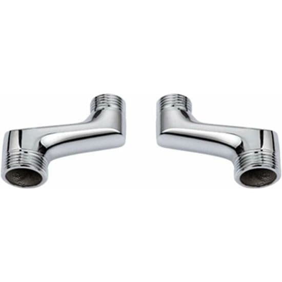 CUNEARY Brusearmbågsforbindelse - Messing - Krom - Justerbar afstand - 1/2\" Hun