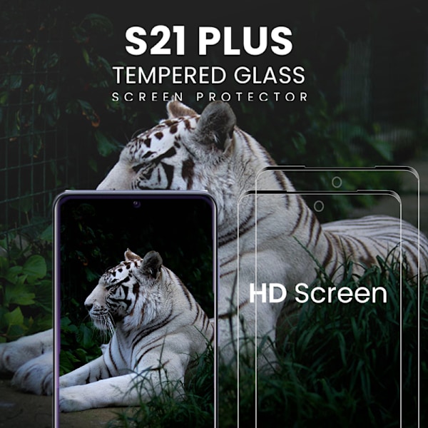 2 Pack - Samsung S21 PLUS - 9H Härdat Glass - 3D Super Kvalitet