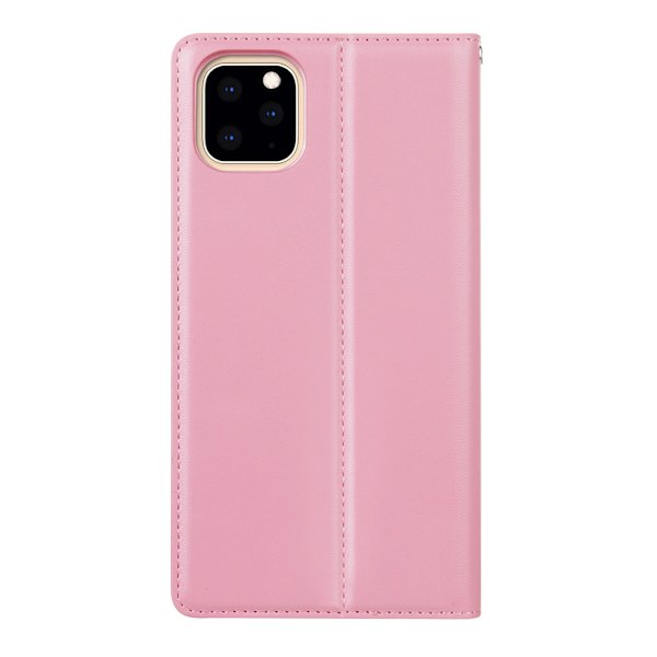 iPhone 11 Pro Max - Elegant Plånboksfodral (HANMAN) Rosaröd Rosaröd