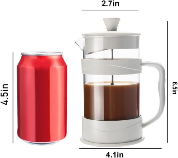French Press Coffee Maker Camping Mini Press 304 Stainless Steel Cold Brew Coffee Maker 350ML