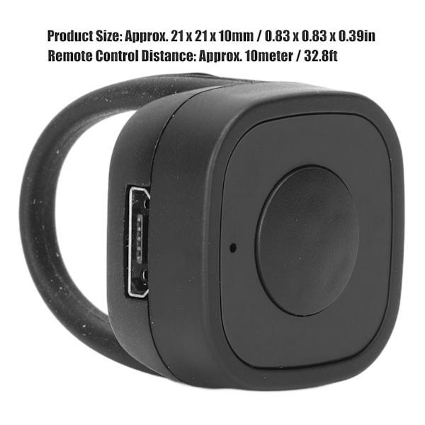 Fjärrkontroll Page Turner Laddar Bluetooth Video Scrolling Ring Fingertop Controller