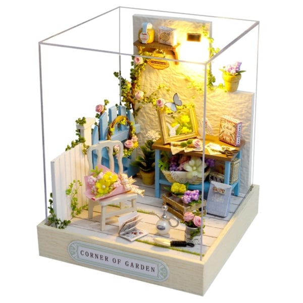 DIY Dockhus Miniatyr med Möbler Trä Mini Hus Kits Rum Dekorationer Hantverk Present till Tonåringar Vuxna Kvinnor Män null - 2 null - 2