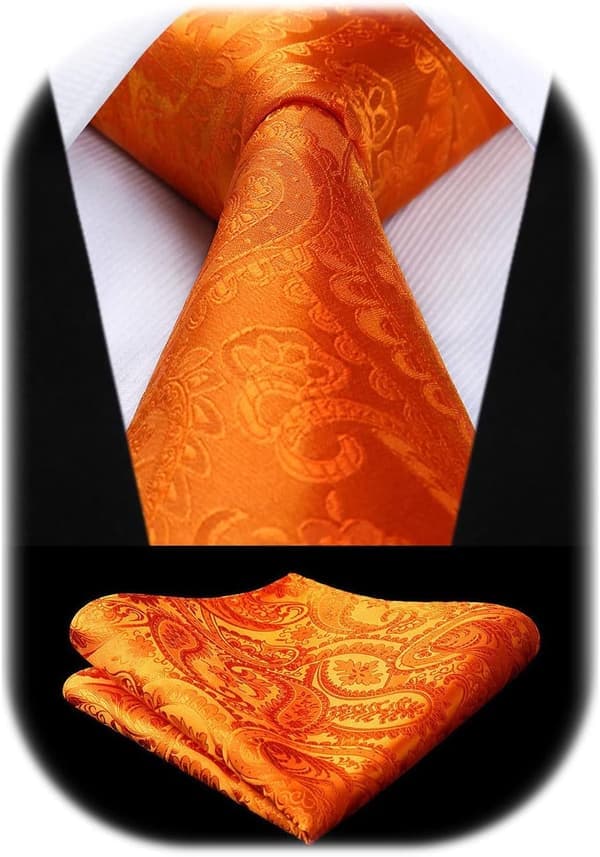 Herrslips Enfärgad Paisley Näsduk Handvävd Klassisk Blommig Herrslips