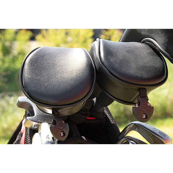 Headcover i konstläder - Fairway / Hybrid Svart