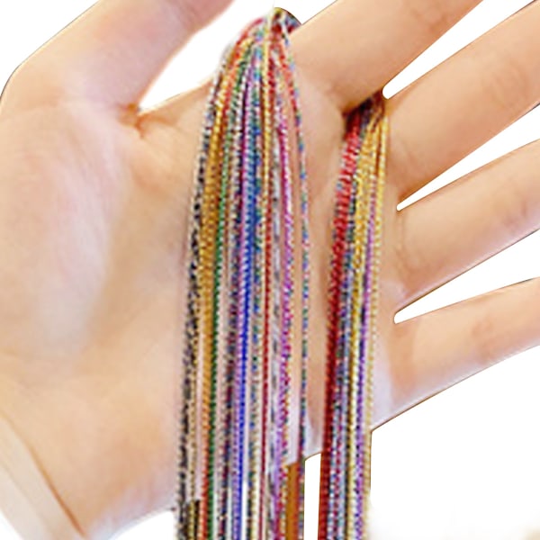 50 st hårflätor i olika färger - Färgglada flätade hårrep - Bandset för hästsvansflätor - Kvinnor och flickor - DIY-flätor - Hårstylingtillbehör - Wraps