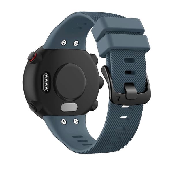 Silikonerem med sort spænde til Garmin Forerunner 45S Dark Blue