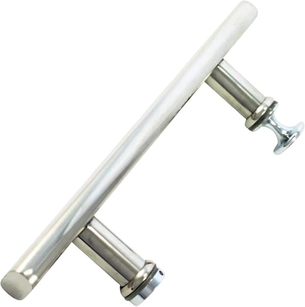 Duschdörrhandtag i rostfritt stål, 140 mm, hålavstånd 14 cm