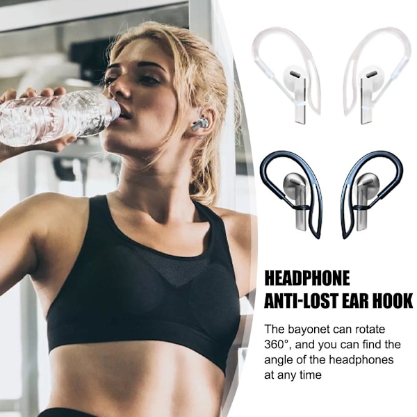 Passar för Samsung Buds3 Pro anti-förlust öronkrok tillbehörsklipp transparent 2pcs transparent 2pcs