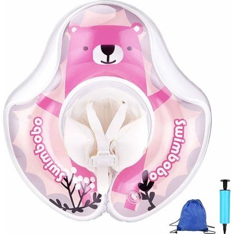 Oppblåsbar babysete for spedbarn 6-30 måneder. Rosa – DELKEVIC