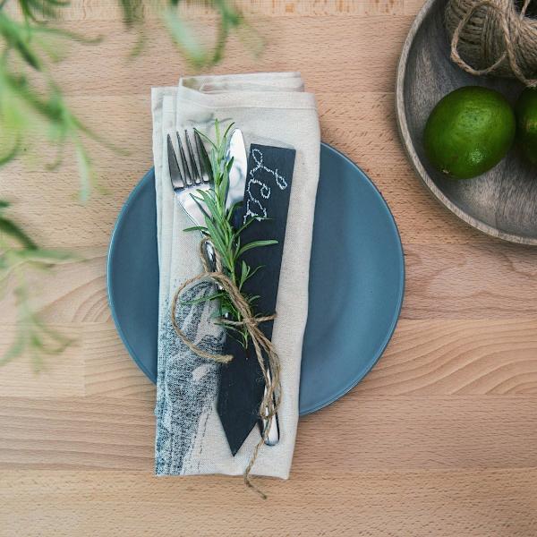 Skiffer växtetikett - Växtmarkör 20 x 3 cm - Set med 10 trädgårdsetiketter för växter grönsaker blommor - Skylt med krita