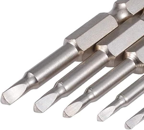 Magnetic Triangular Screwdriver Bits, 50mm S2 Steel Triangular Tip Screwdriver Bit 1/4 Hex Shank Triangular Screwdriver Bit Set (5 Pcs)