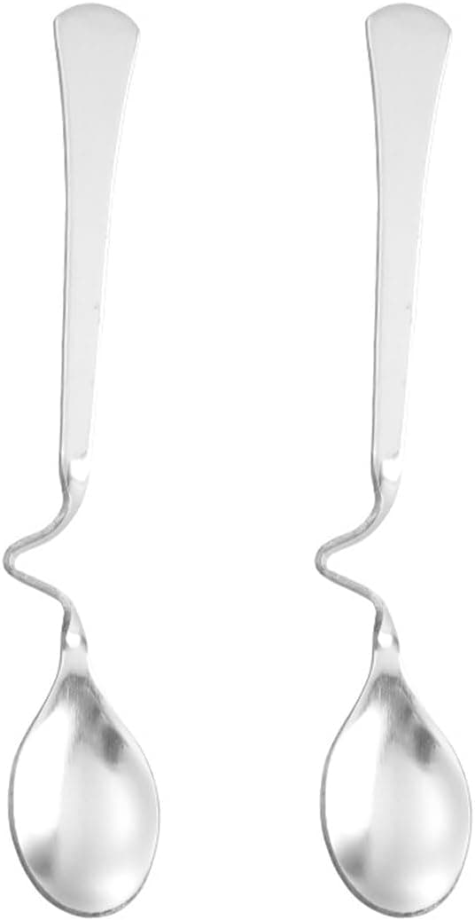 2 stk honningskje - speilpolert rustfritt stål metallmateriale, rustfritt stål sølv sølv 12,6x2cm