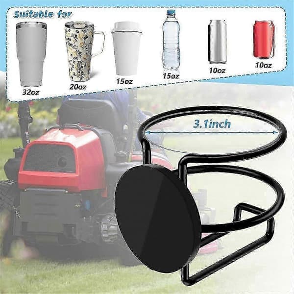 Strong Magnetic Cup Holder, Full Coverage Anti-Drop Drink Holder, Horizontal or Vertical Mounting on Metal 2-pack