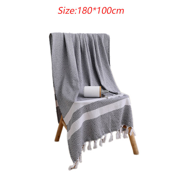 Strandhandduk, Överdimensionerad 100*180cm Badlakan, Snabbtorkande, Sandfri Badhandduk, Lätt