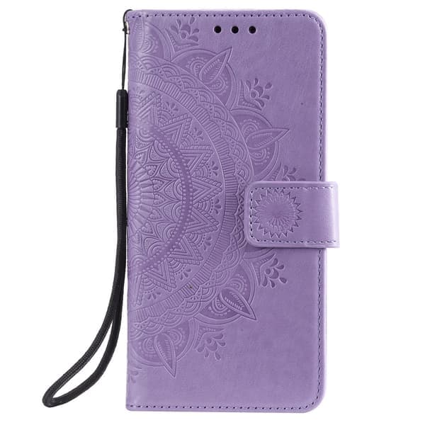 Samsung Galaxy S21 - Mandala Plånboksfodral - Lila Lila