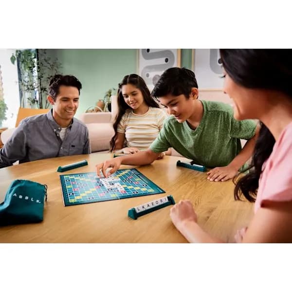 Classic Word Game, Original Crossword Board, Word Game for 2-4 Players.
