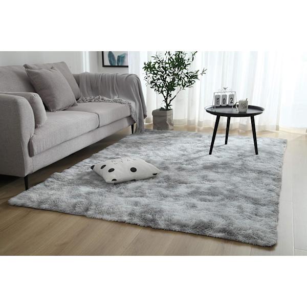 Mjuk modern inomhus lurvig 4x6,6 matta för sovrum vardagsrum sovsal barnrum hem dekorativ, halkfri plysch fluffig pälsområde mattor bekväm plantskola