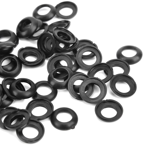 60 st Fiske Spö Byggnad Silikon Elastisk Lindning Kontroll Klänning Ring Trim Ring Adapter 11MM