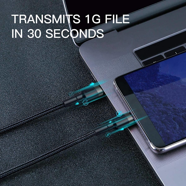2 st 1 meter Baseus usb-c till usb-c snabbladdare