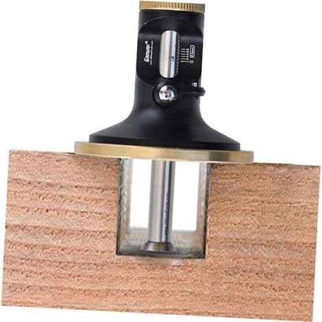 Marking Gauge, with Wheel for Soft and Hard Woods, Screwdriver Included (B), Safety Lock, Micro-Adjustment Function