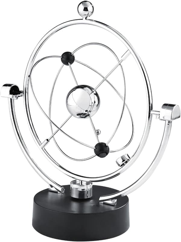 Perpetual Motion Heavenly Orbital Balls | Desktop Ornament for Home & Office Stress Relief Physics Educational Gift