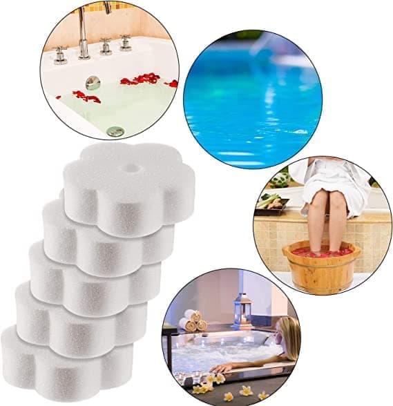 Absorbing Sponge, Pool Cleaning, 16-pack White