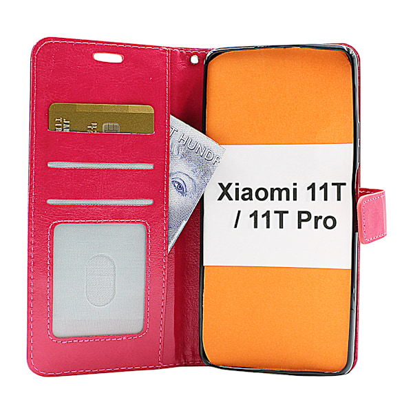 Crazy Horse Wallet Xiaomi 11T / 11T Pro Brun Brun
