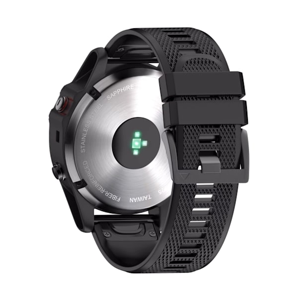 Klockarmband 26 mm Garmin Fenix 5 Plus/Fenix 5/Forerunner935/Fenix 6/Fenix 3/Fenix 5x/Fenix 6x Svart Svart