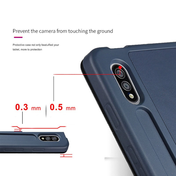 Fodral för Samsung Tab S9 PLUS 12,4\" Magnetiskt Folio-fodral Pennfack Förvaring Automatisk Sömn/Vakna Lavender Lavender